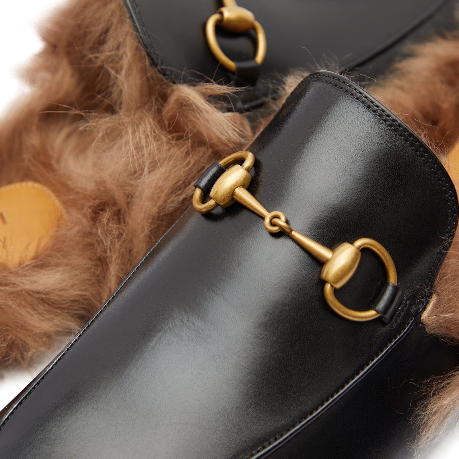 GUCCI Gucci Princetown Fur Lined Mule | REVERSIBLE display picture 2