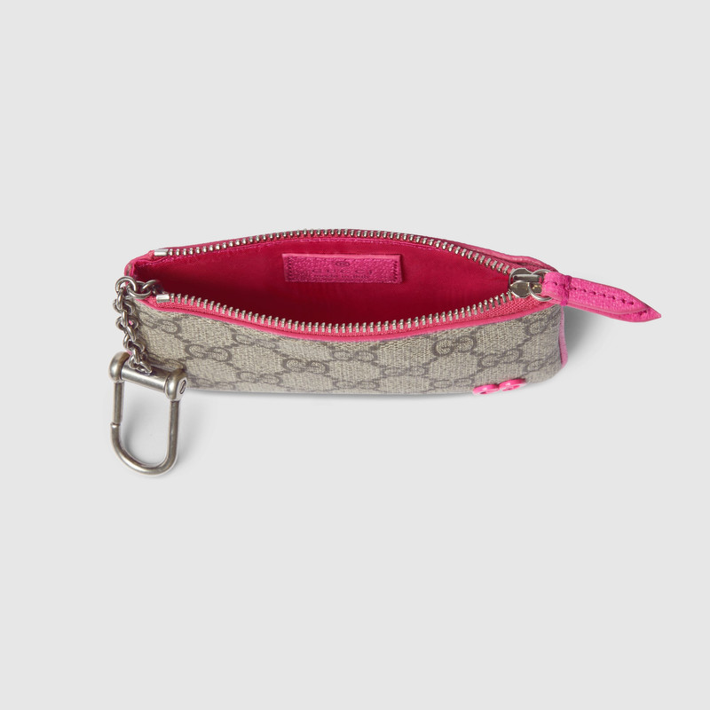 GUCCI Bi-color zip key case outlook