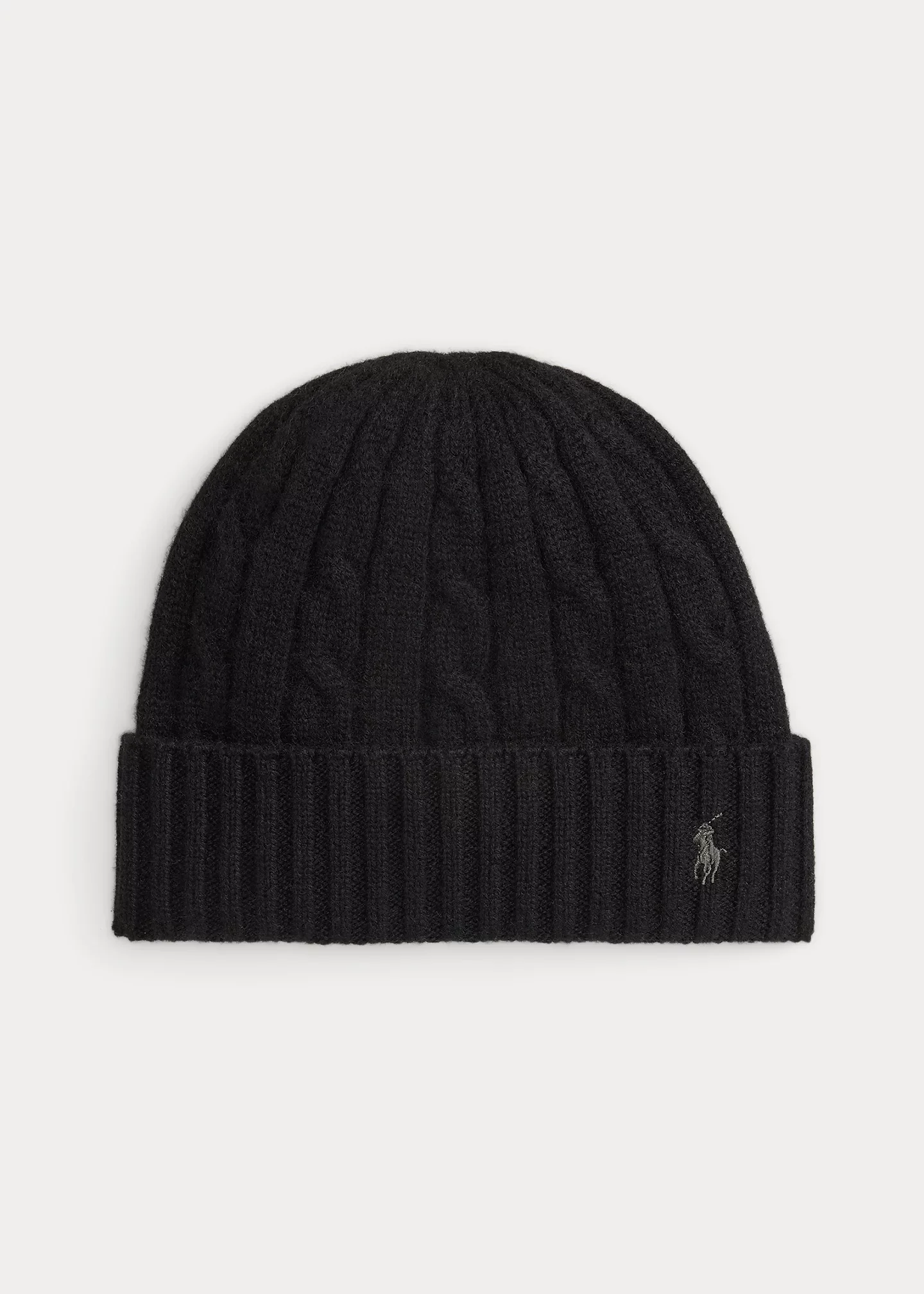 Cable-Knit Cashmere Beanie - 1