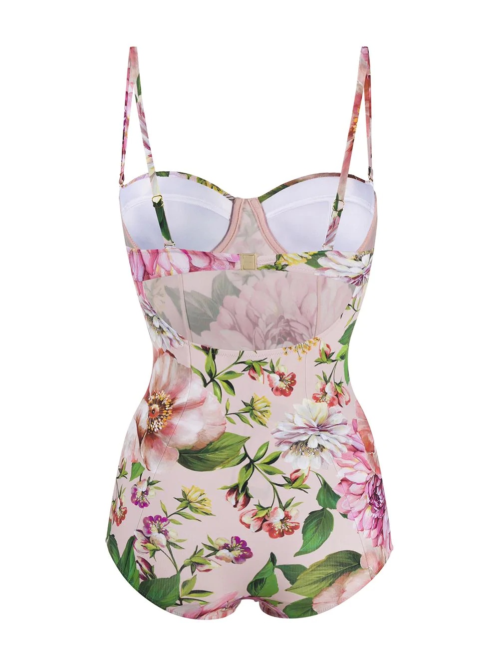 floral print swimsuit - 2