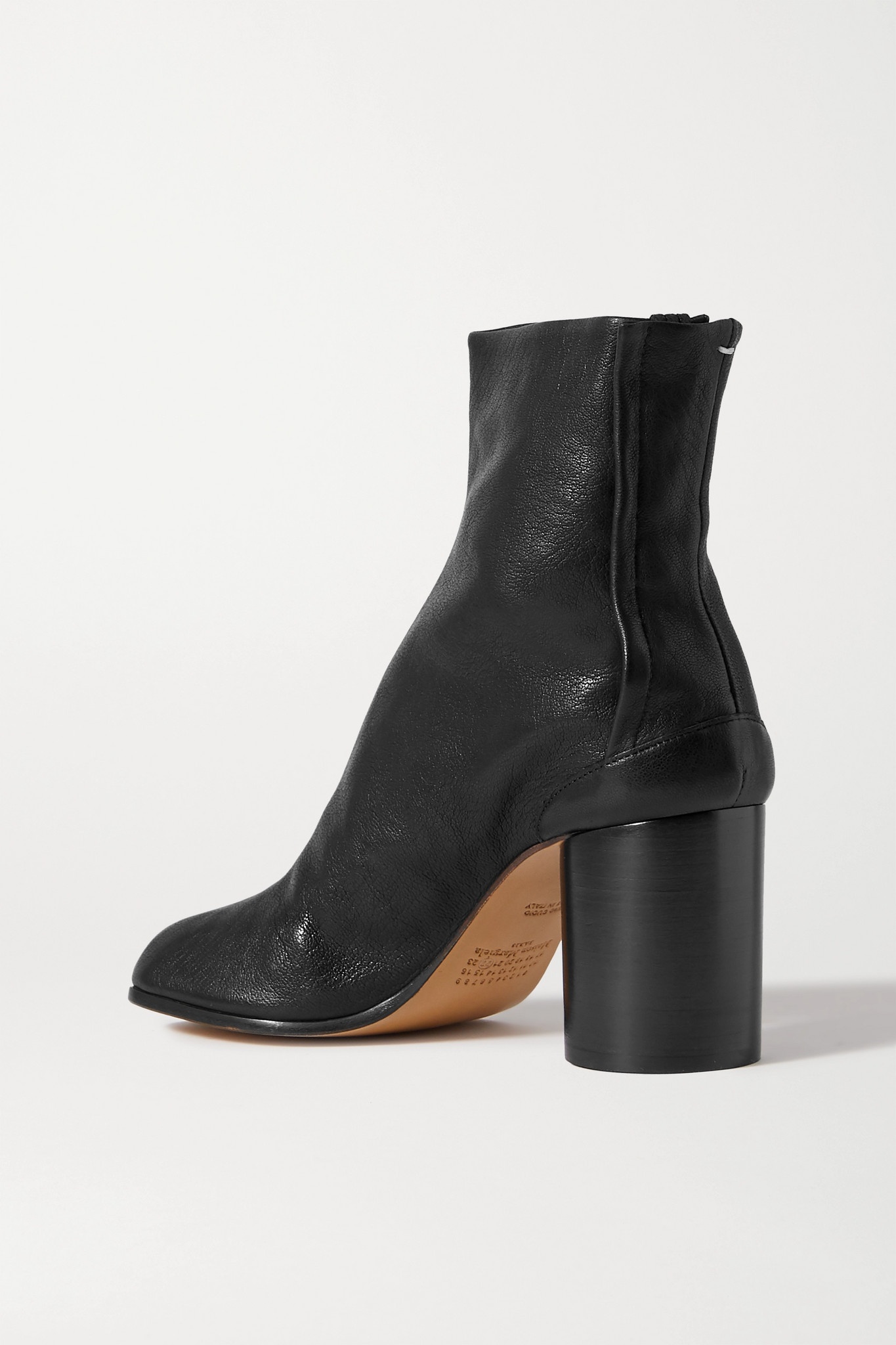 Tabi split-toe leather ankle boots - 3