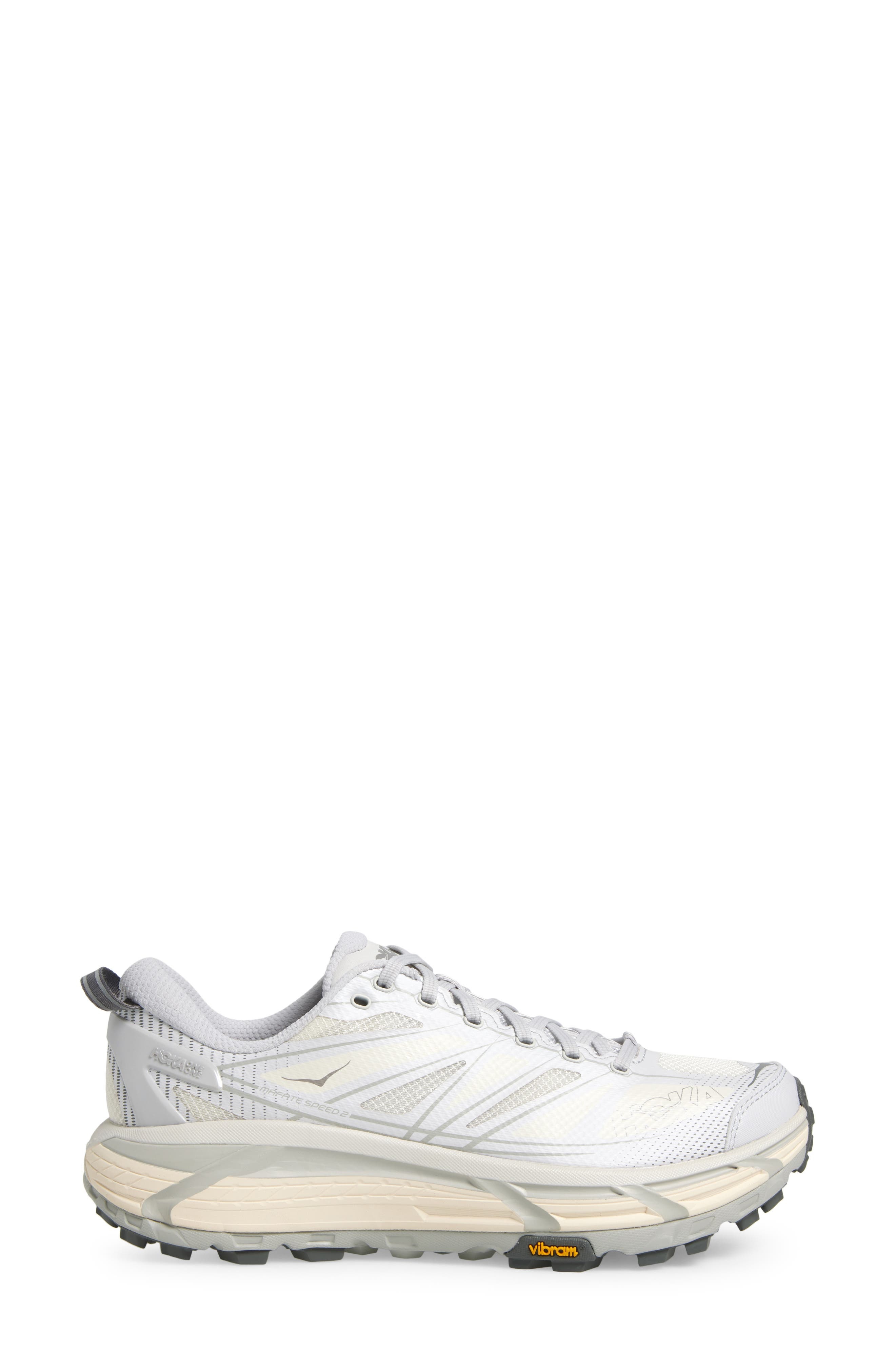 HOKA Gender Inclusive Mafate Speed 2 Sneaker in Cosmic Grey /Alabaster at Nordstrom - 3