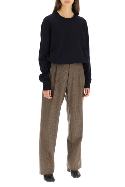 Maison Margiela STICHING SWEATER WITH SUEDE PATCHES outlook