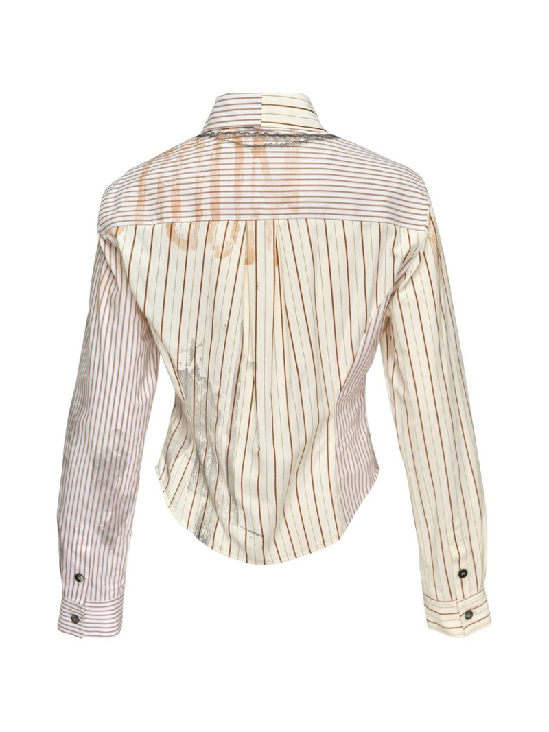 Andersson Bell trompe-l'oeil chain-embellished shirt outlook