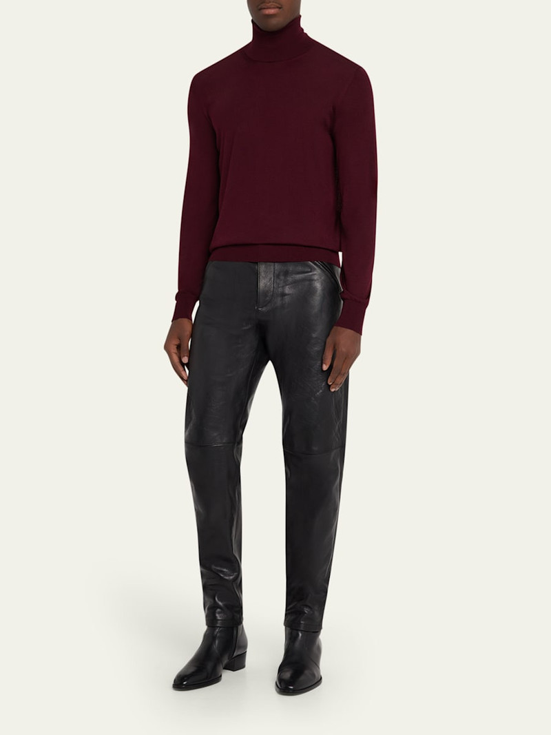 SAINT LAURENT Men's Slim Wool Turtleneck Sweater outlook