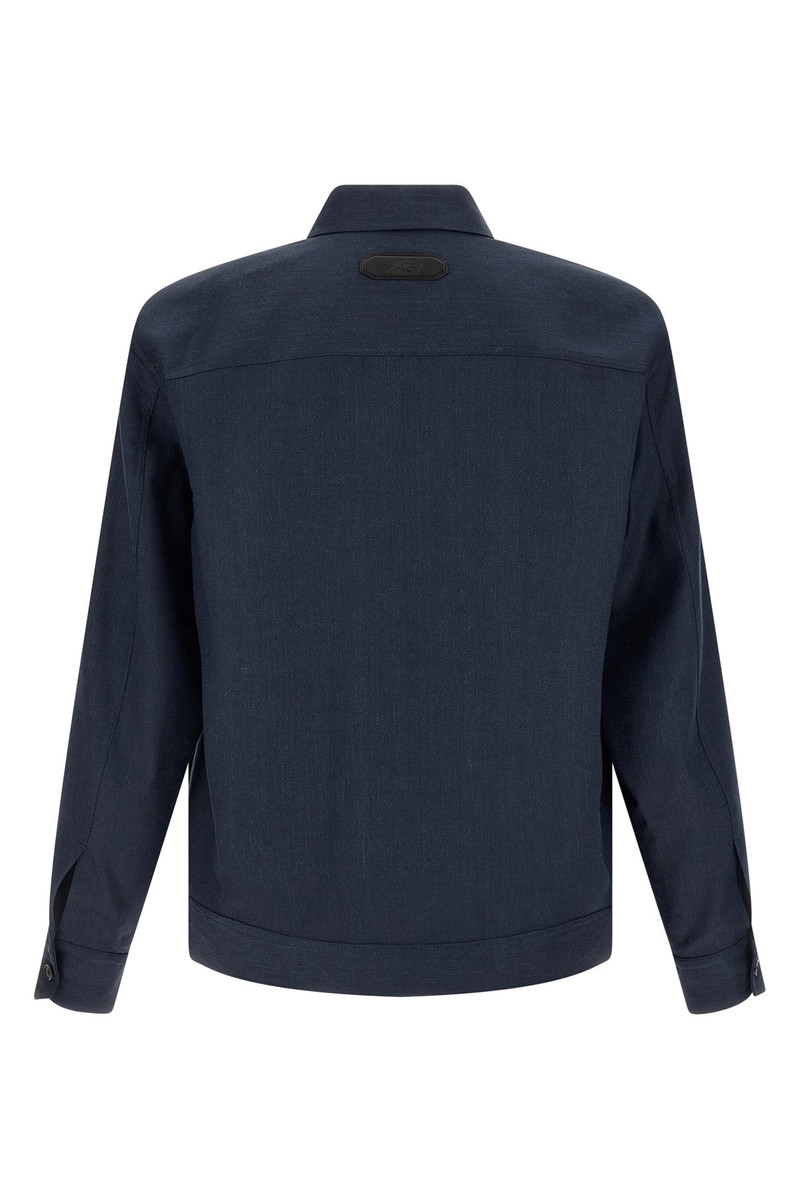 Brioni Linen wool blouson outlook