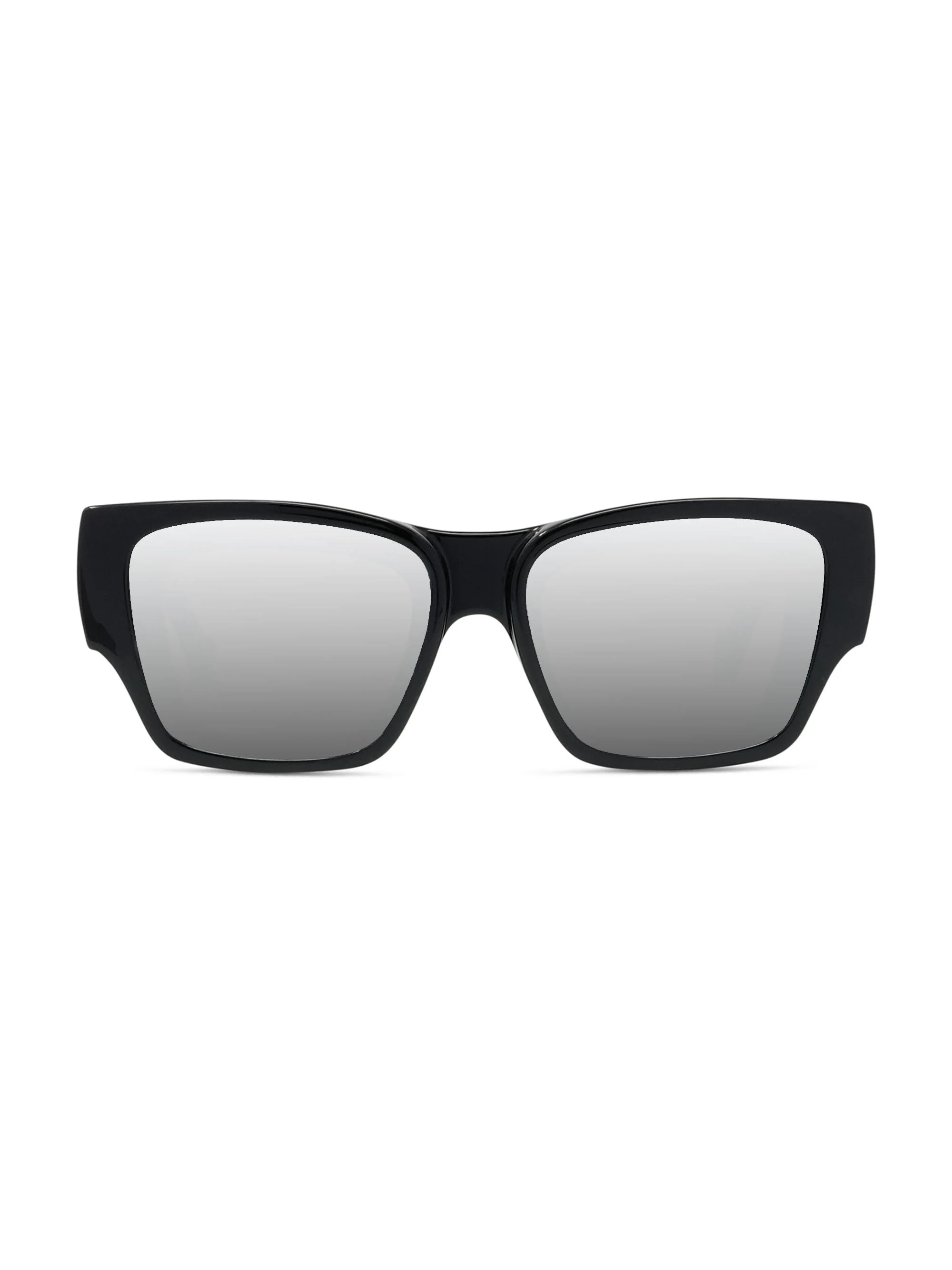 Men's x Paula's Ibiza 56MM Square Sunglasses - Shiny Black Smoke - 1