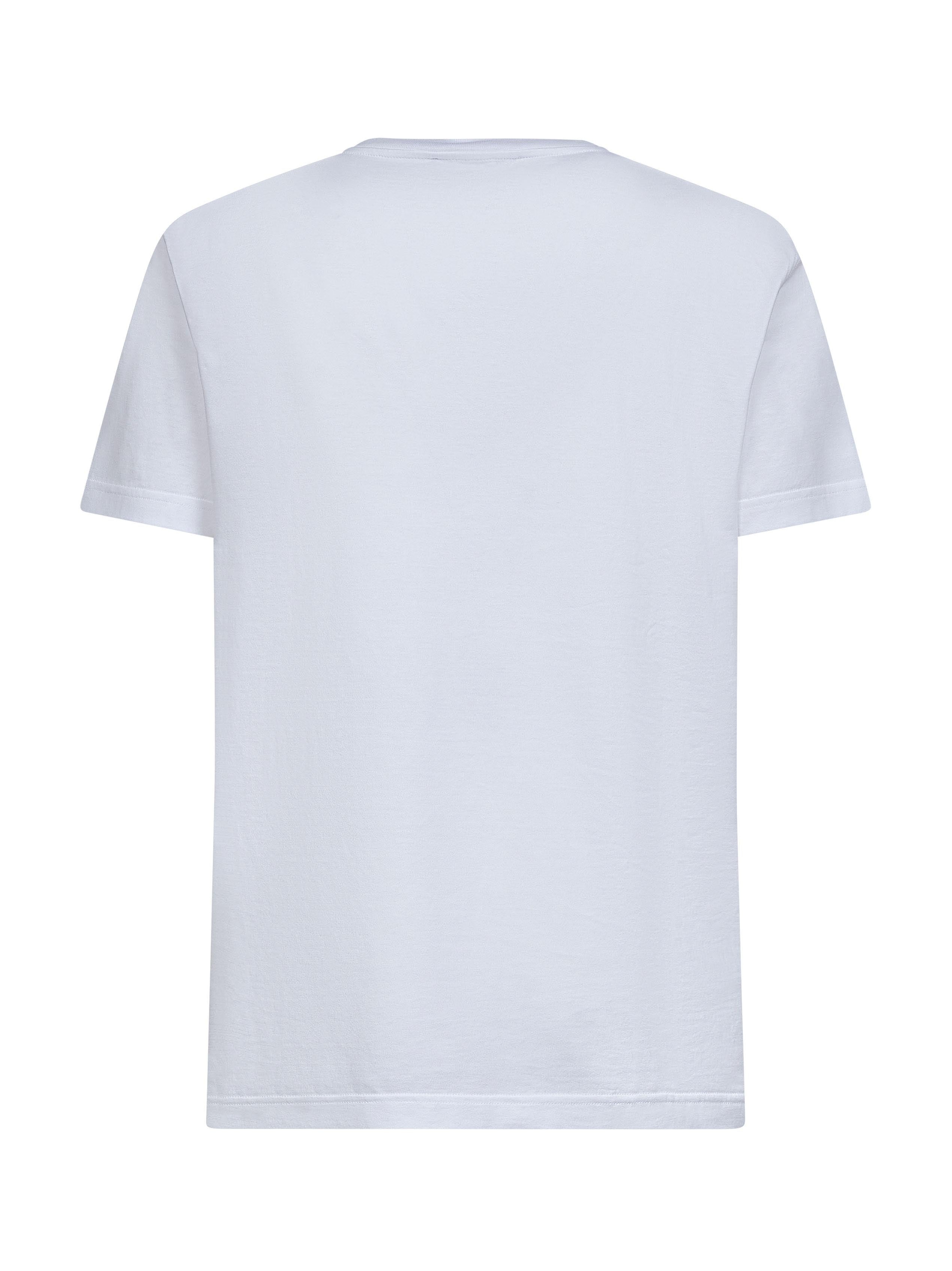 White cotton Flock print T-shirt - 2