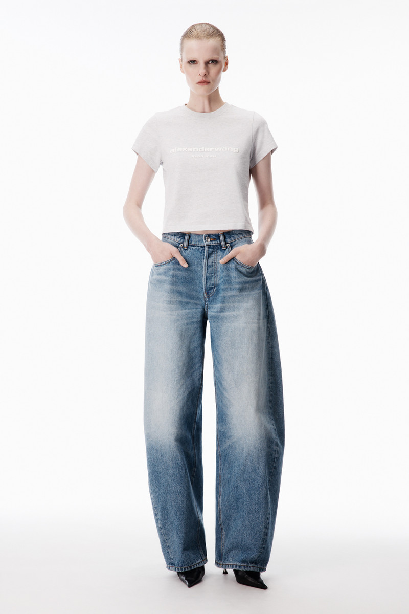 Alexander Wang Puff Logo Shrunken Tee outlook