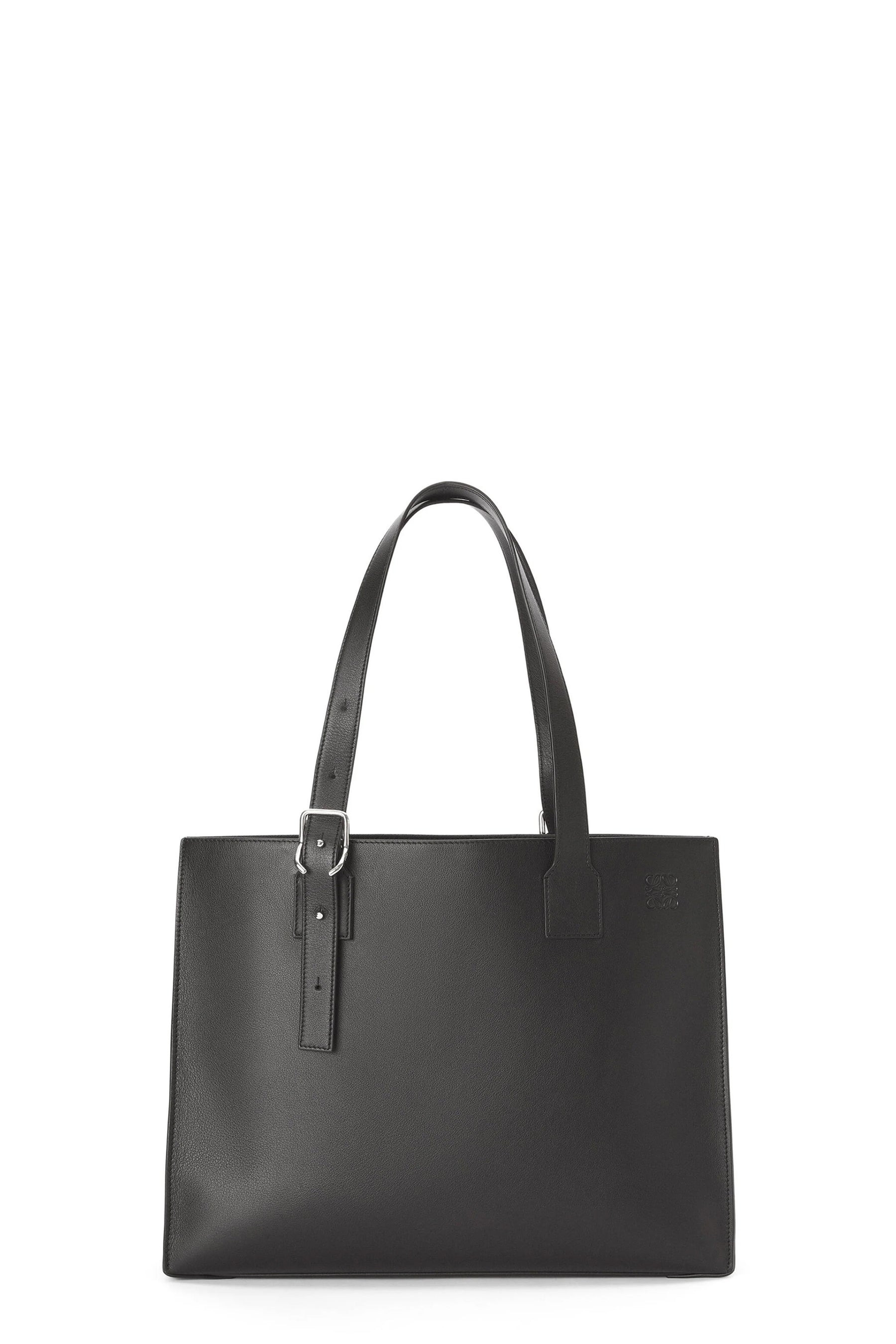 BUCKLE HORIZONTAL TOTE / BLK - 1