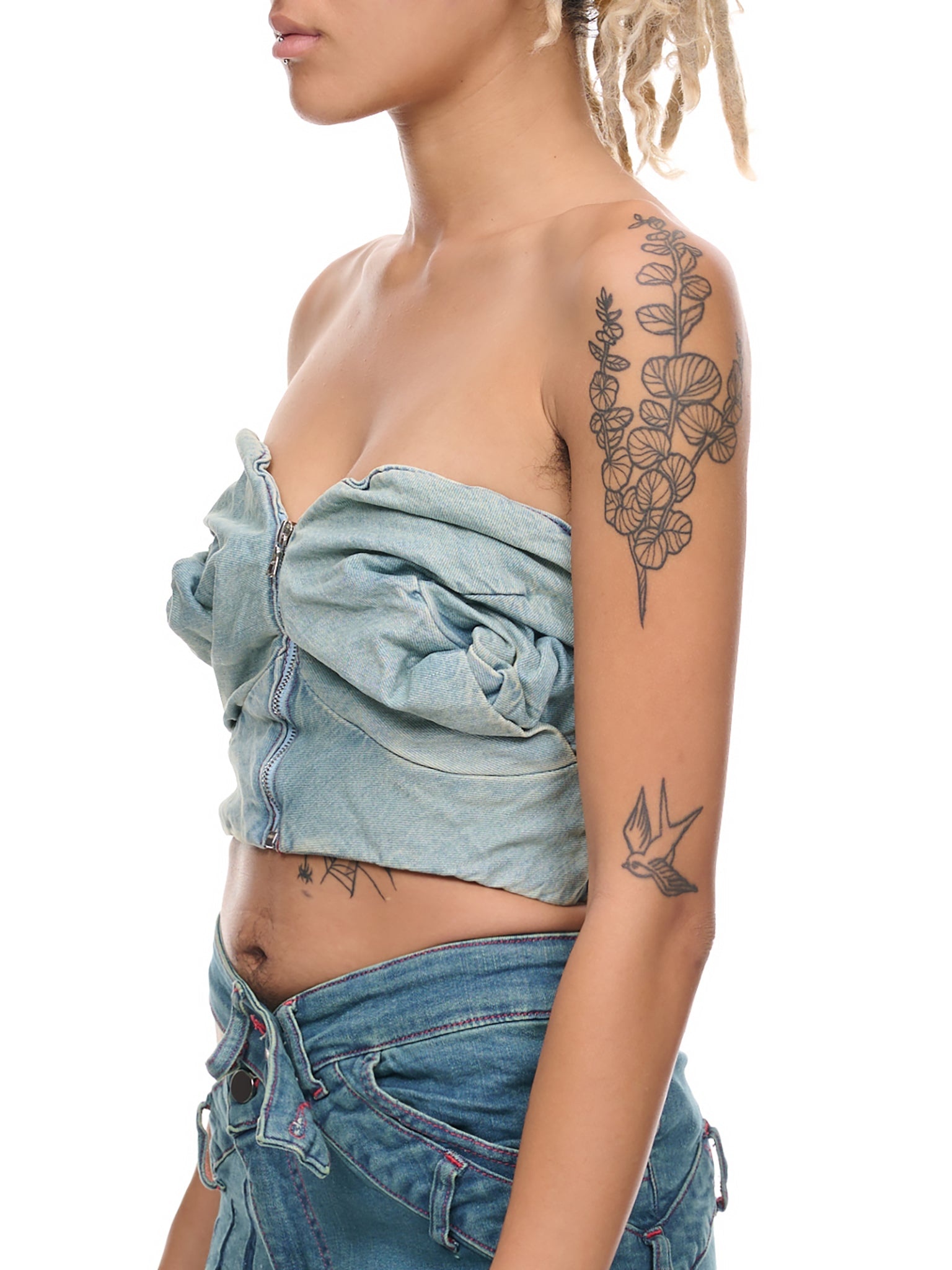 Denim Rose Top - 4
