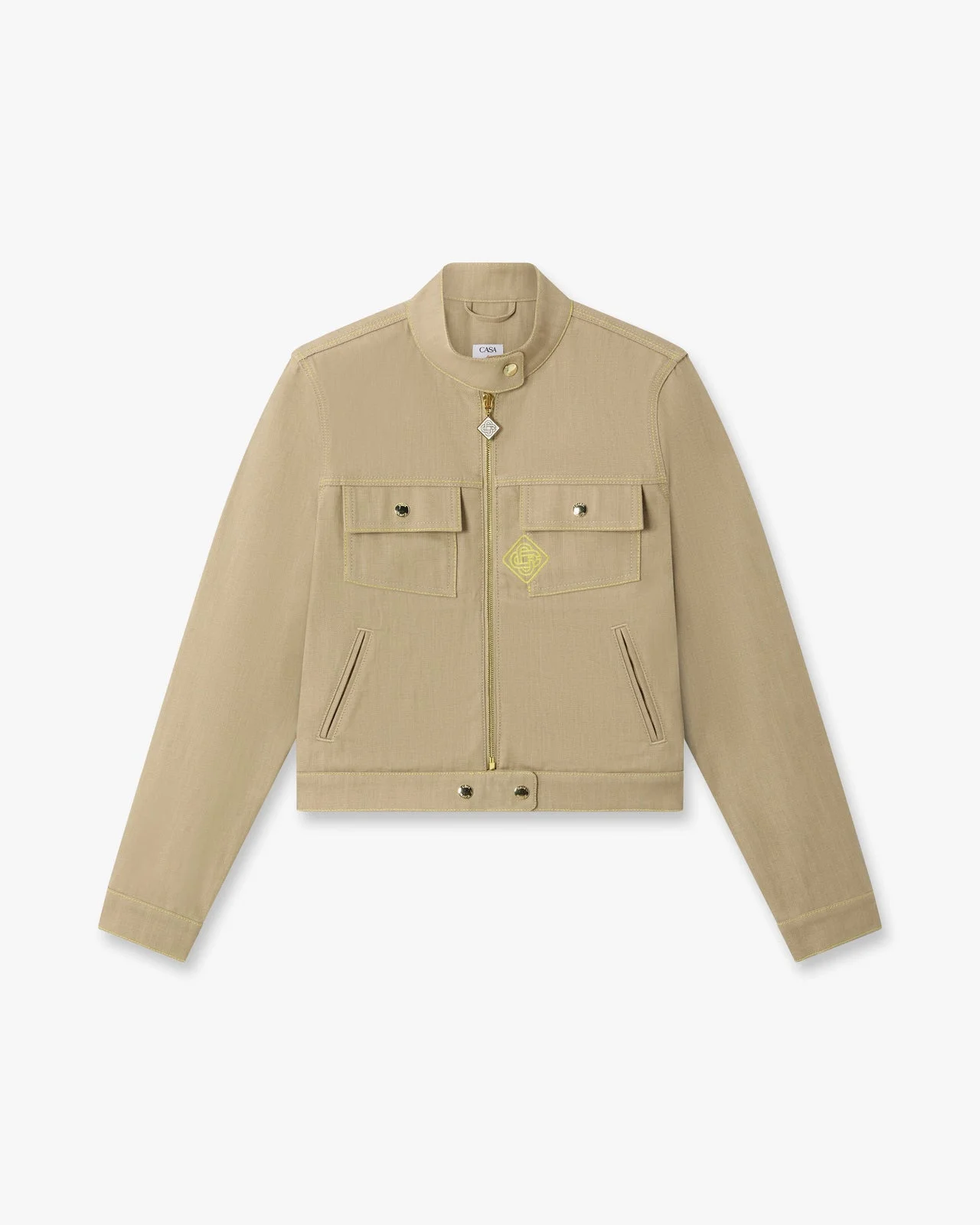 Beige Desert Canvas Denim Jacket - 1