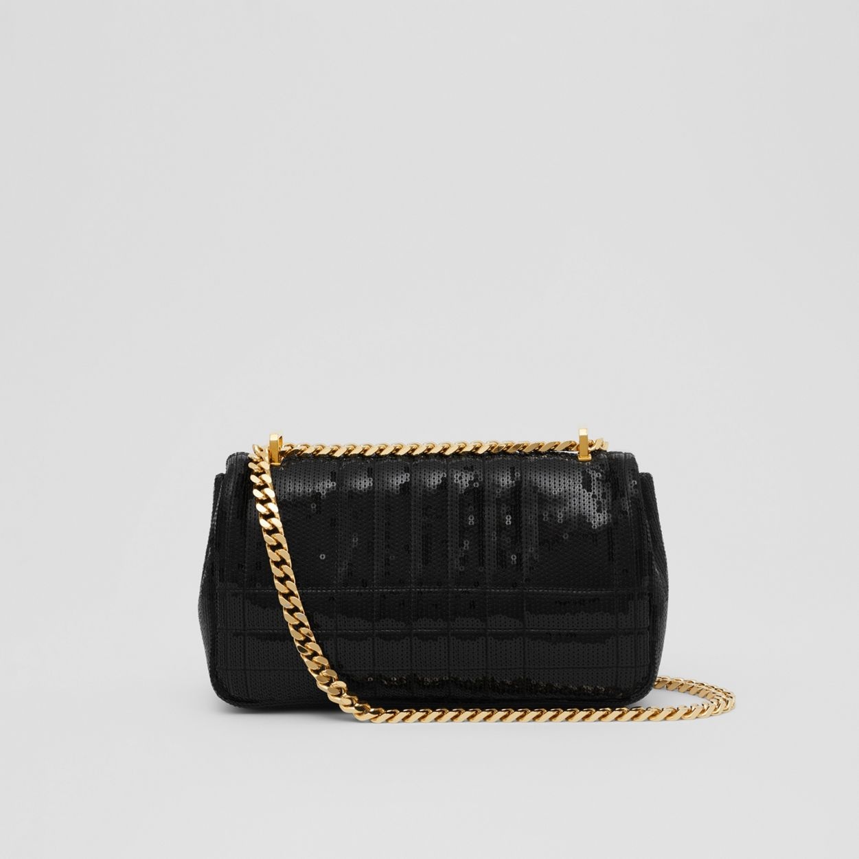 Sequinned Quilted Leather Small Lola Bag - 8