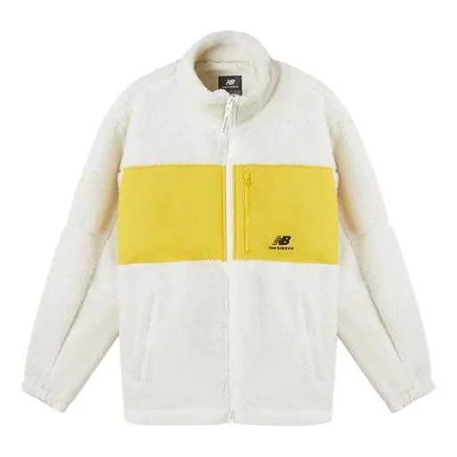 New Balance Lifestyle Cotton Warm Jacket 'White Yellow' MDA35013-CRE - 1