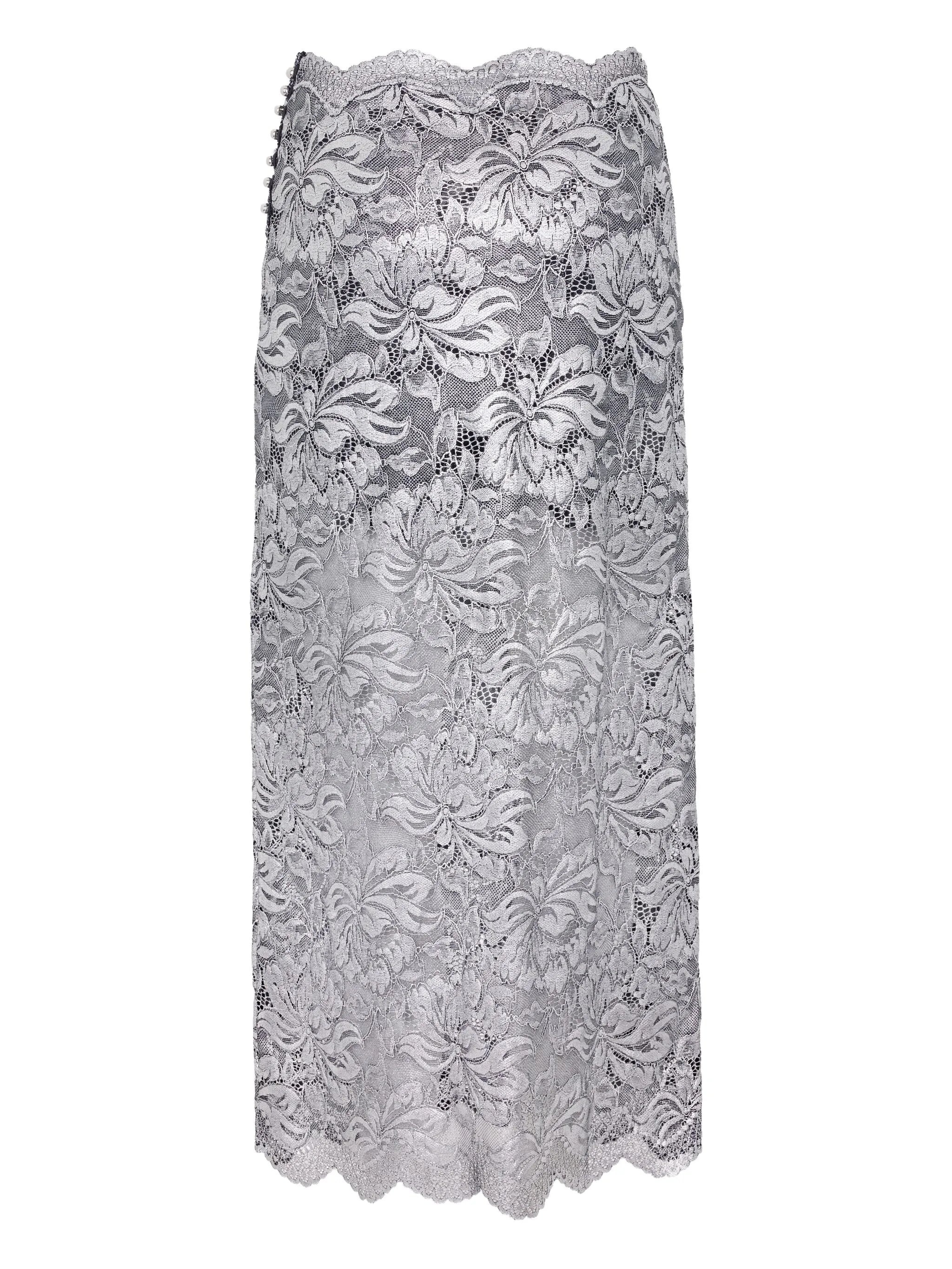 Rabanne Floral-lace Midi Skirt - 4
