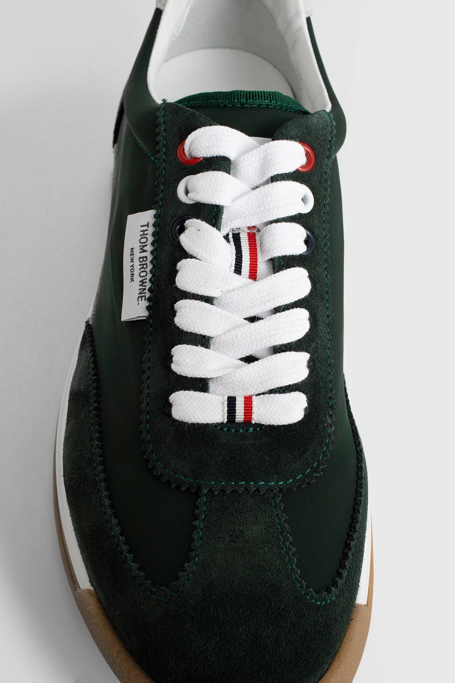 THOM BROWNE MAN GREEN SNEAKERS - 5