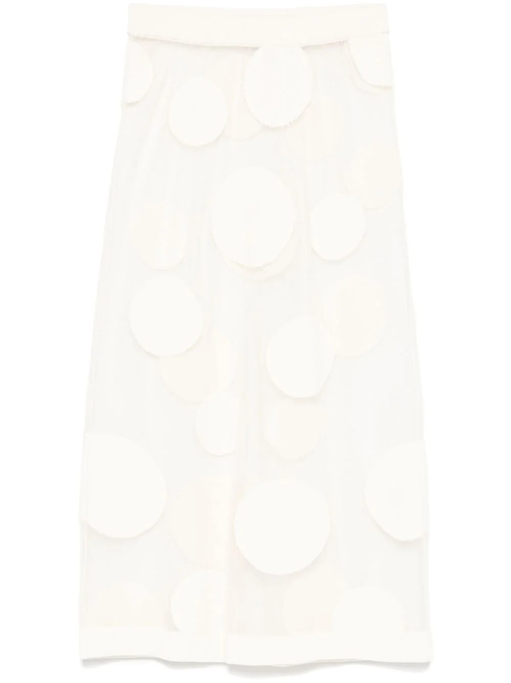 polka-dot midi skirt - 1