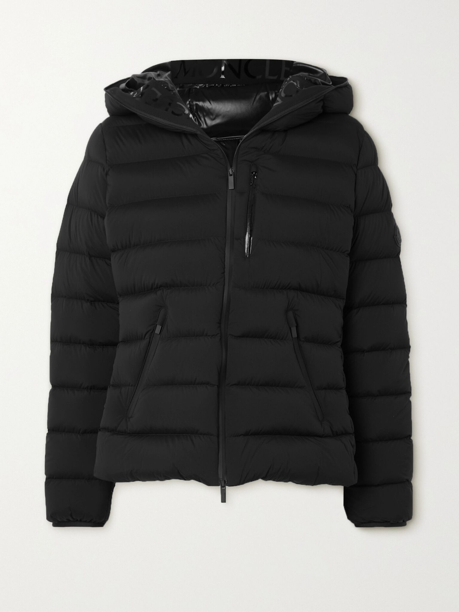 Herbe hooded quilted shell down jacket Black - 1