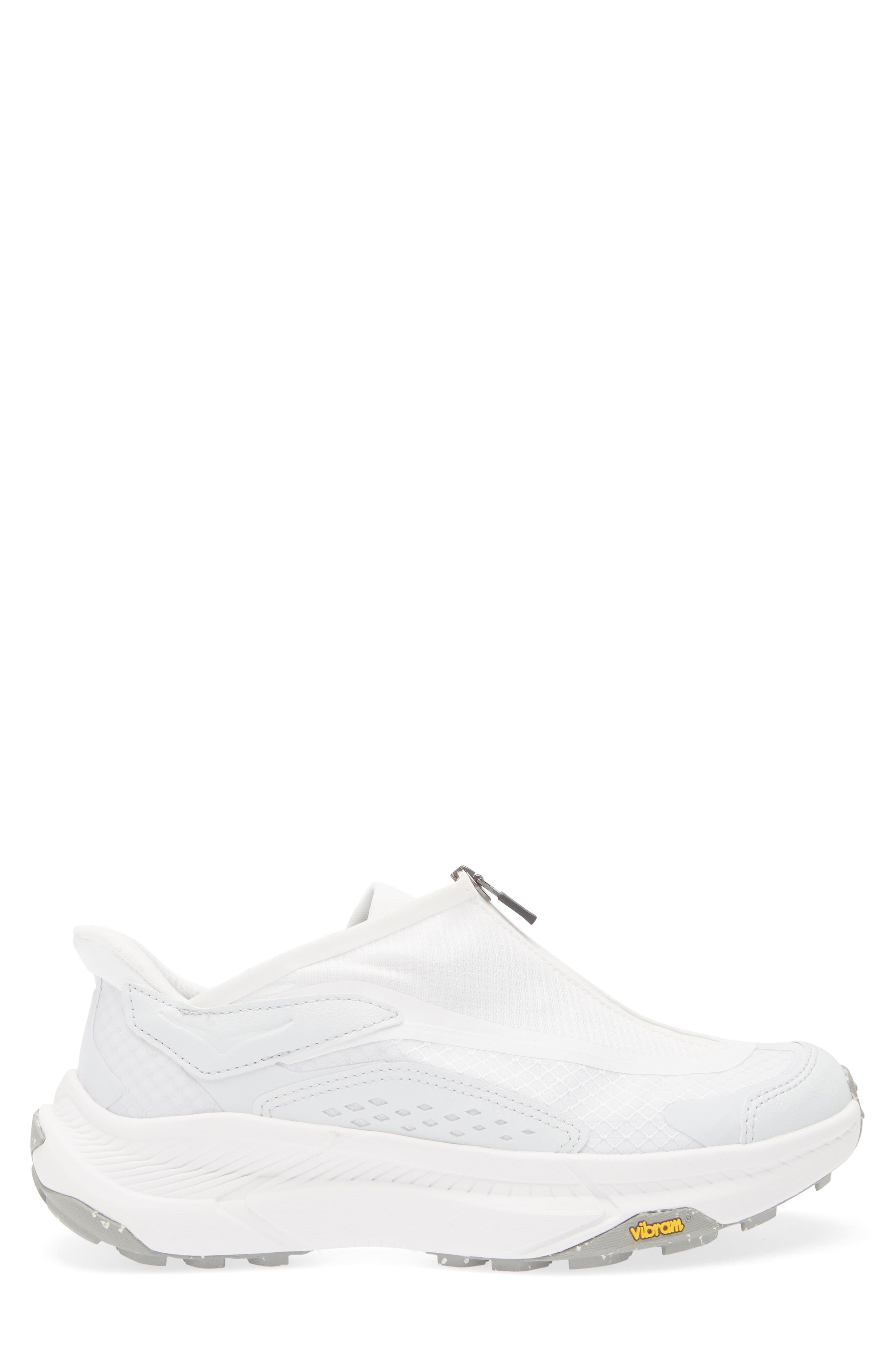 HOKA Gender Inclusive Project Transport Zip Sneaker in White /Cosmic Grey at Nordstrom - 3