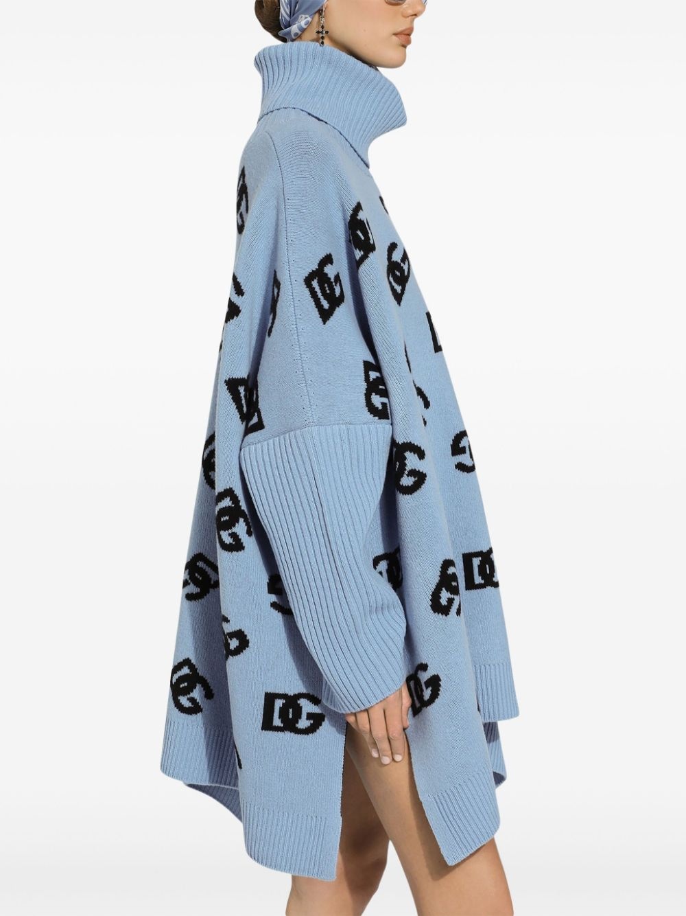 logo embroidered coat - 5