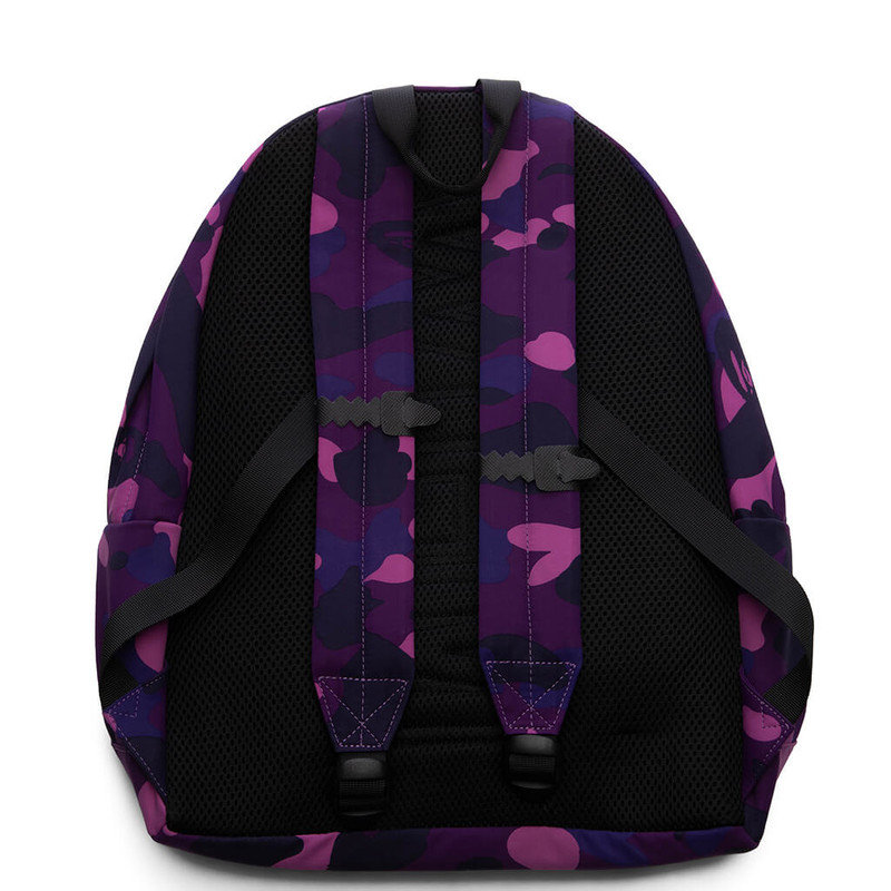 A BATHING APE® COLOR CAMO SHARK DAYPACK - PURPLE outlook