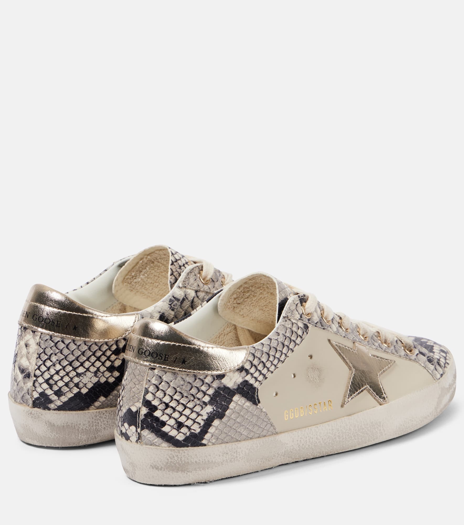 Super-Star snake-print leather sneakers - 2