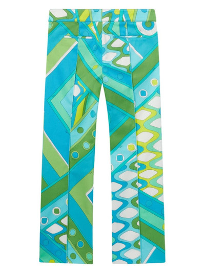 PUCCI Vivara-Print cotton trousers outlook