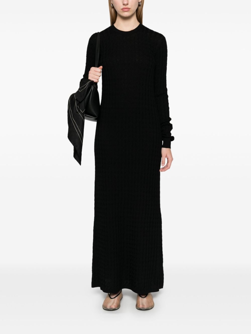 cable-knit maxi dress - 2