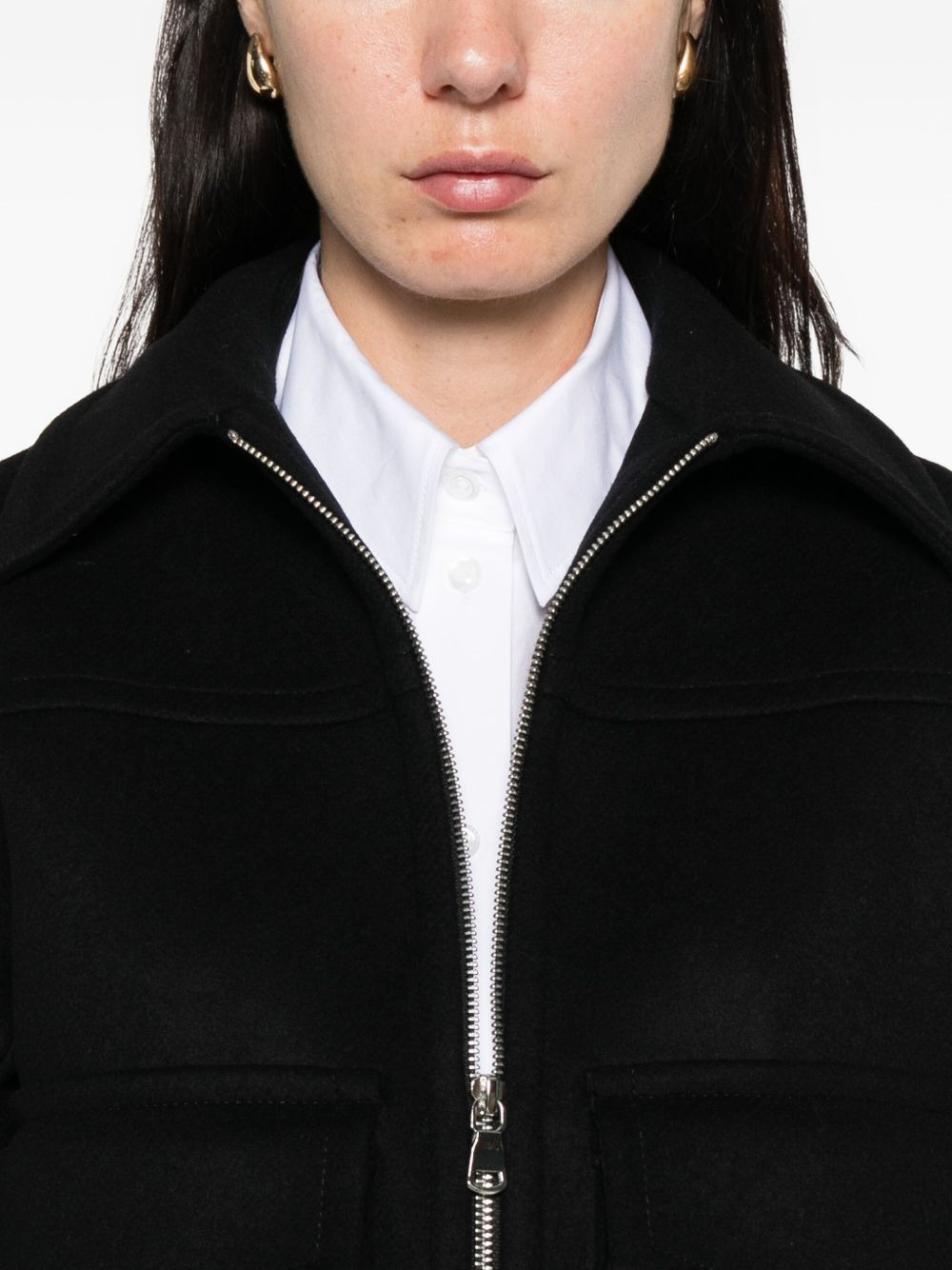 Cila flap-pocket zip-front jacket - 5