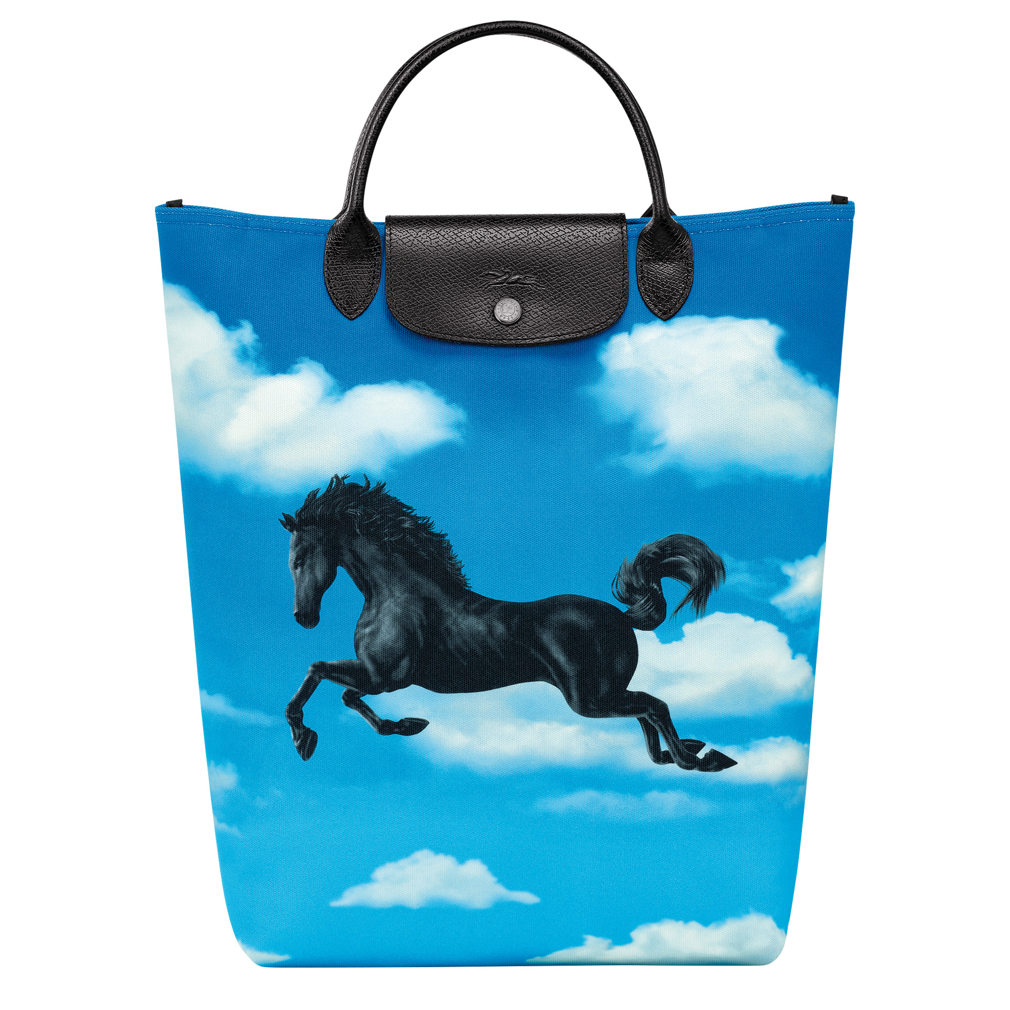 Longchamp Longchamp x ToiletPaper M Tote bag Cloud Blue - Canvas 