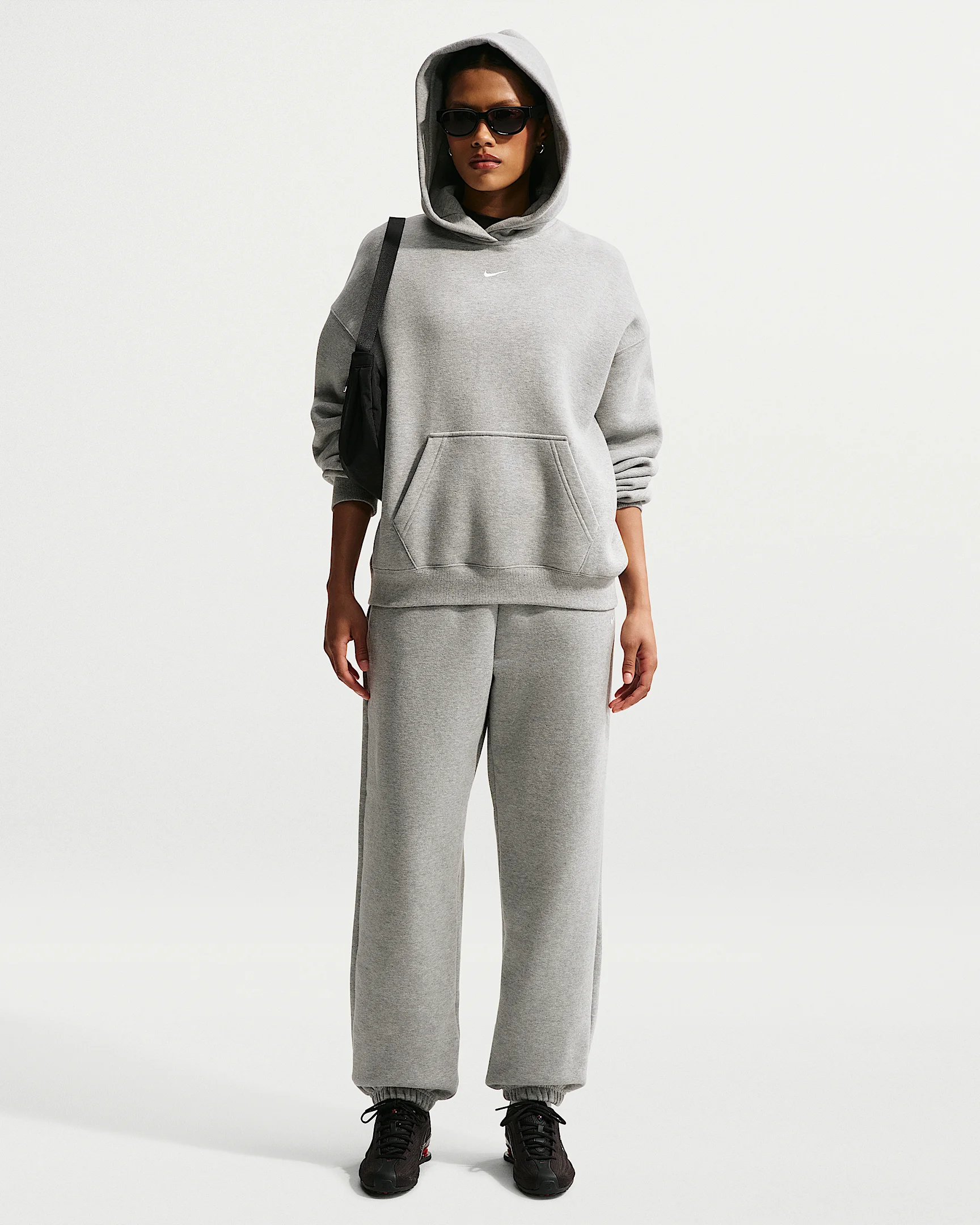 Nike Studio Fleece Medium Weight Women's High-Rise Oversized Cuffed Pants - 1