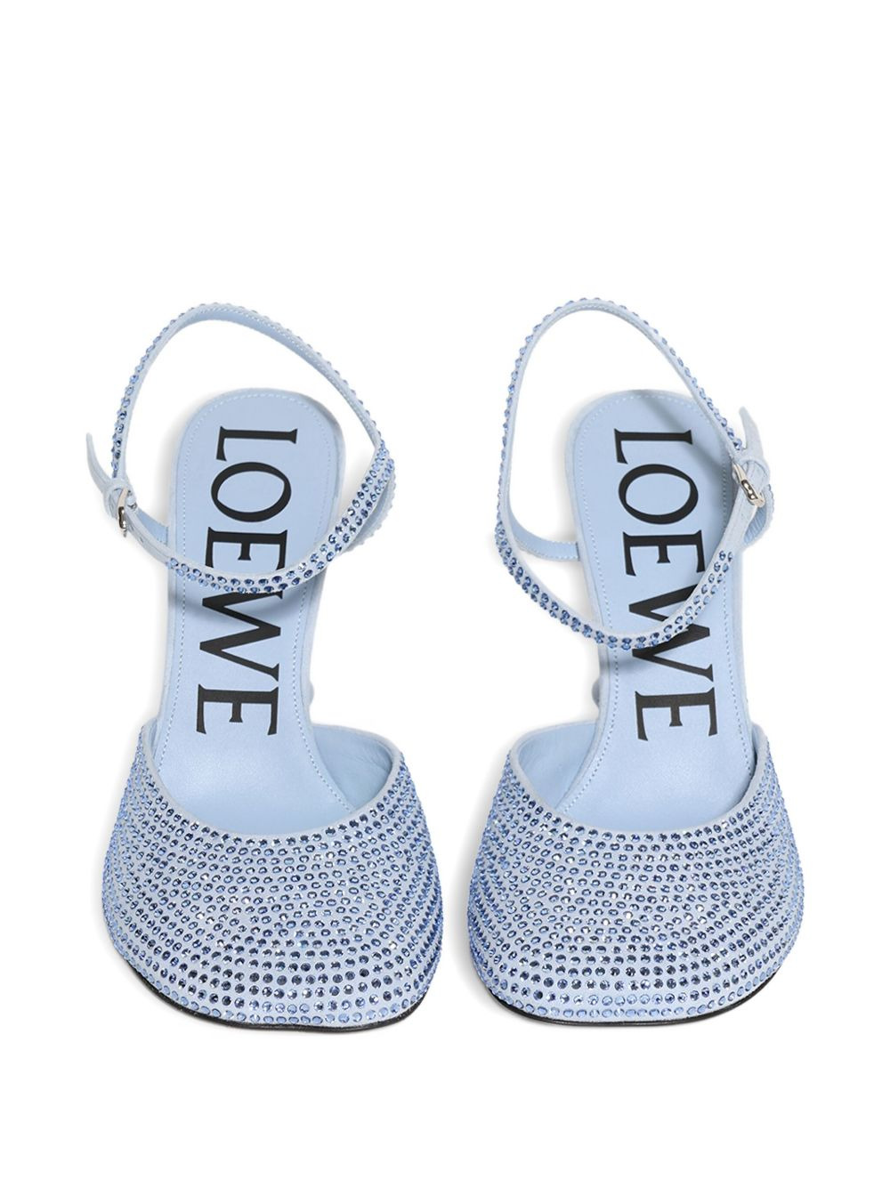 90mm Toy crystal-embellished ankle-strap pumps - 2