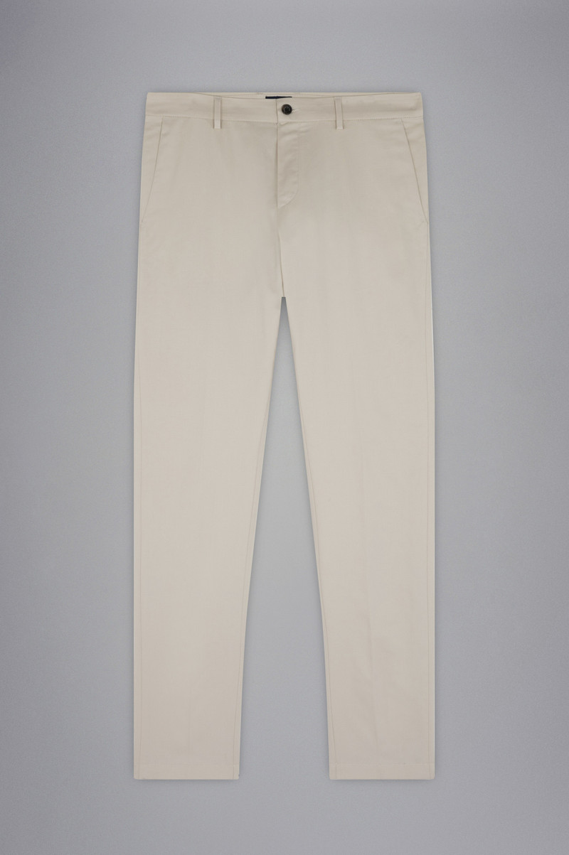 COTTON STRETCH CHINO TROUSERS 1