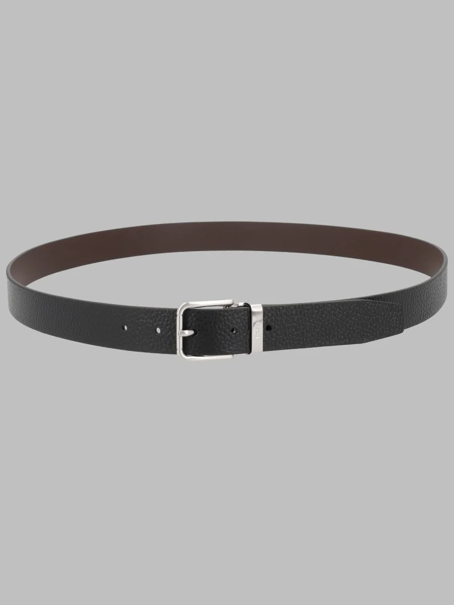 Boss Pebbled Leather Belt - 1