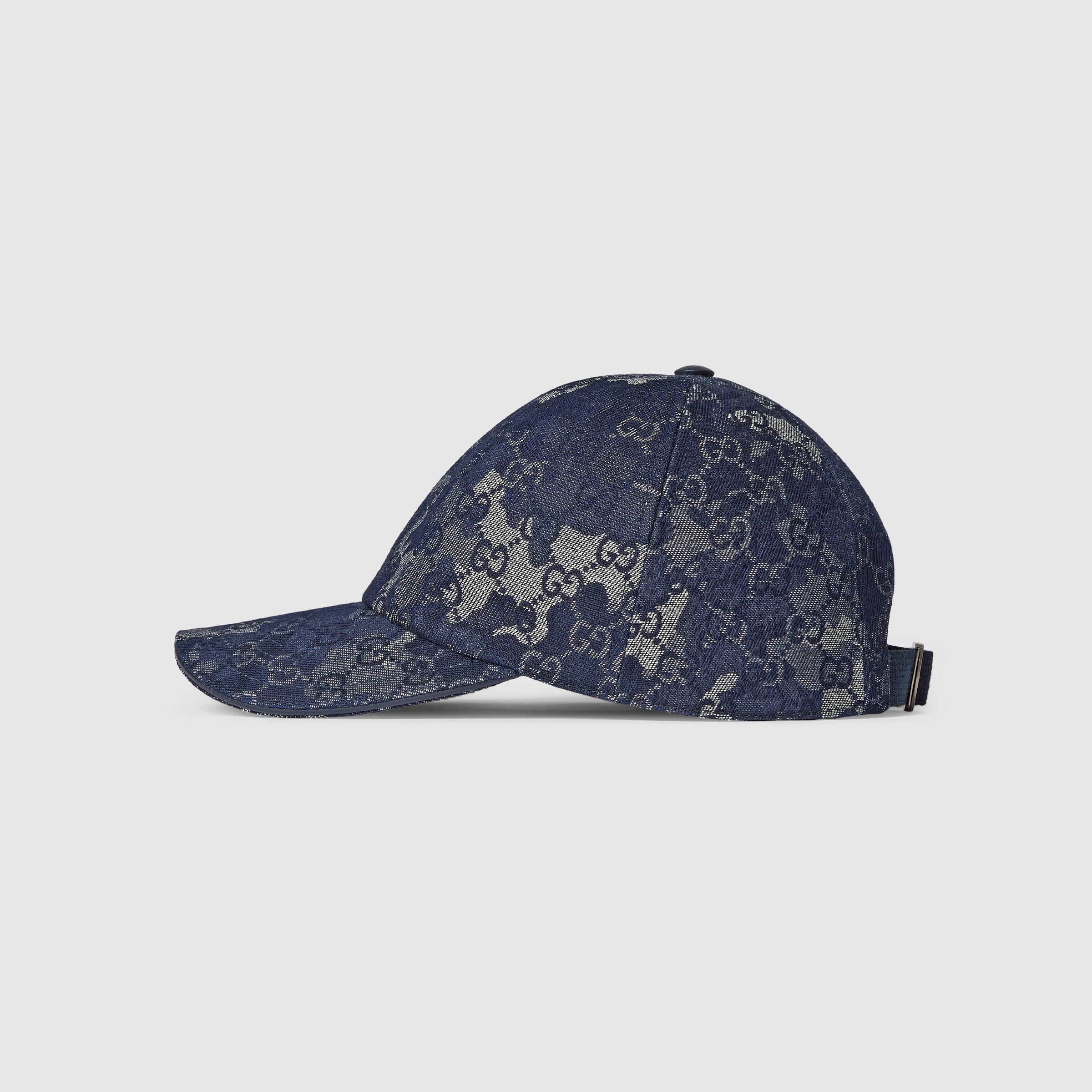 GG denim baseball hat with Web - 2