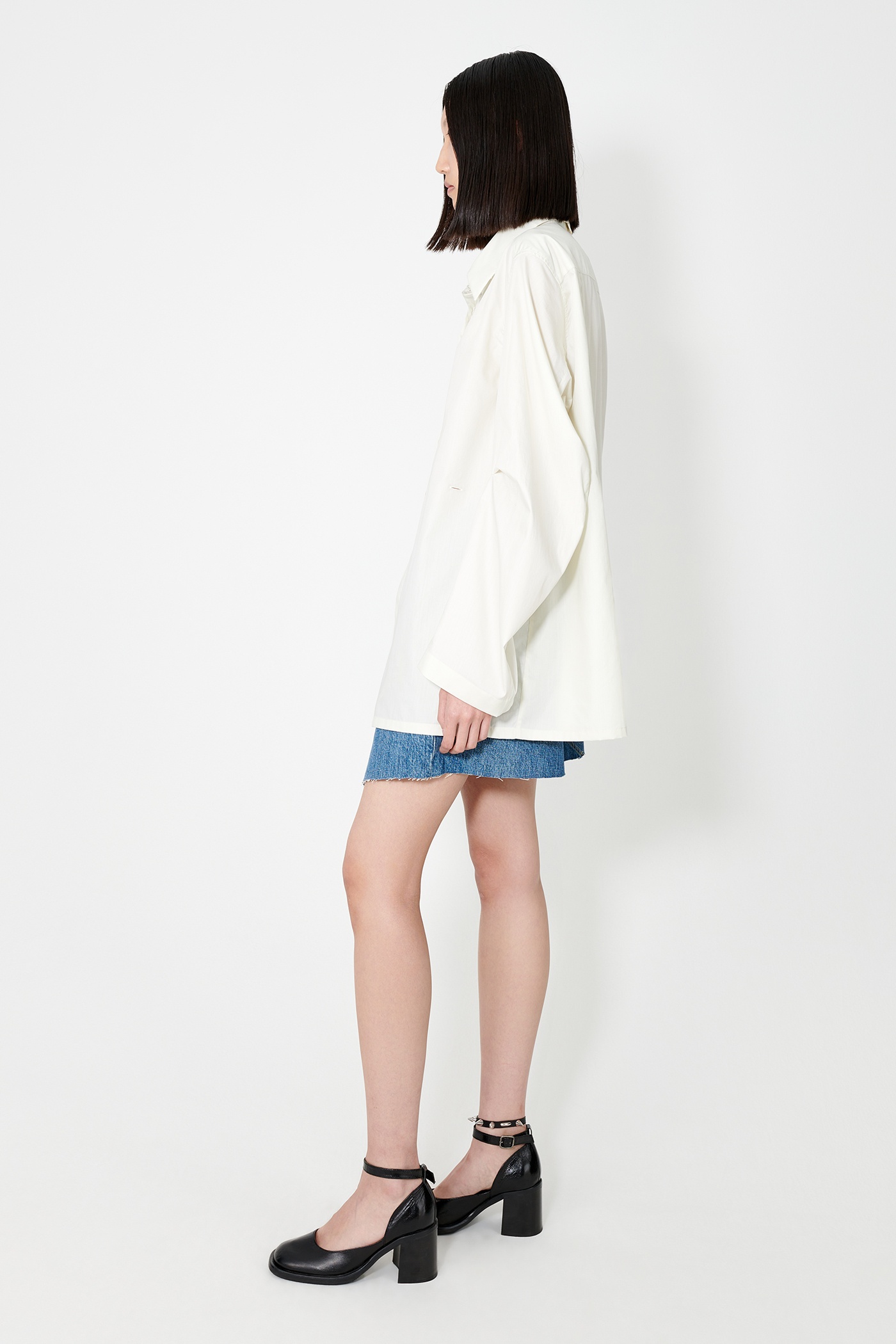 Machine Shirt Pearl Beige Cotton Chinz - 8