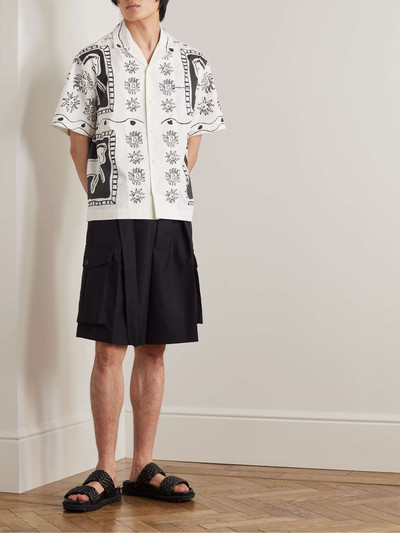 JACQUEMUS Jean Camp-Collar Printed Cotton Shirt outlook