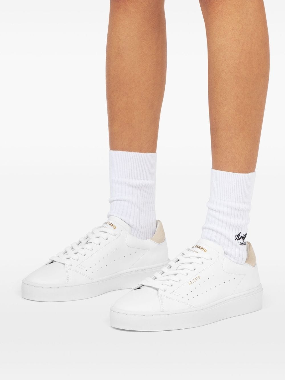 Court perforated lace-up sneakers - 6