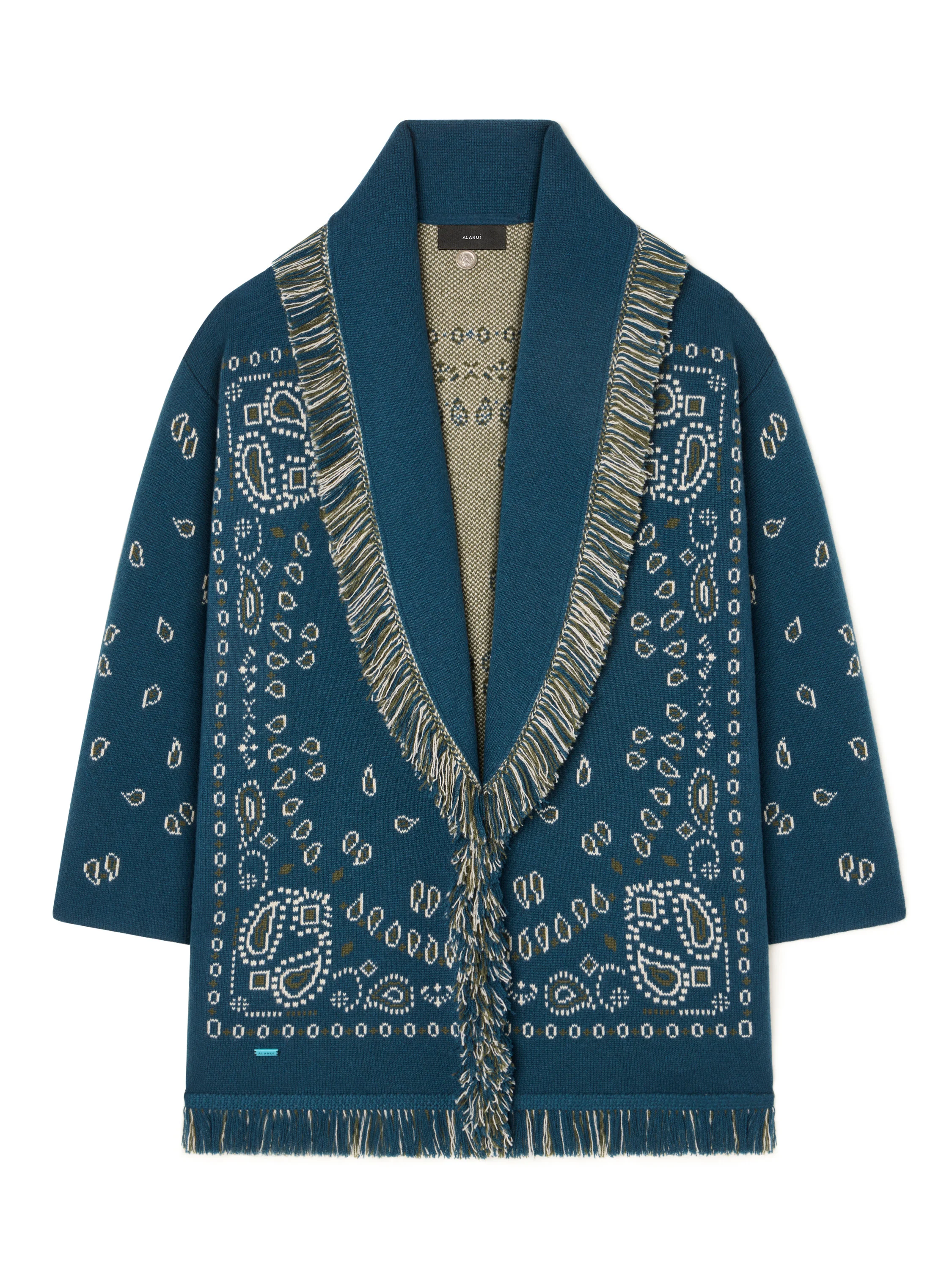 Bandana Jacquard Cardigan - 1