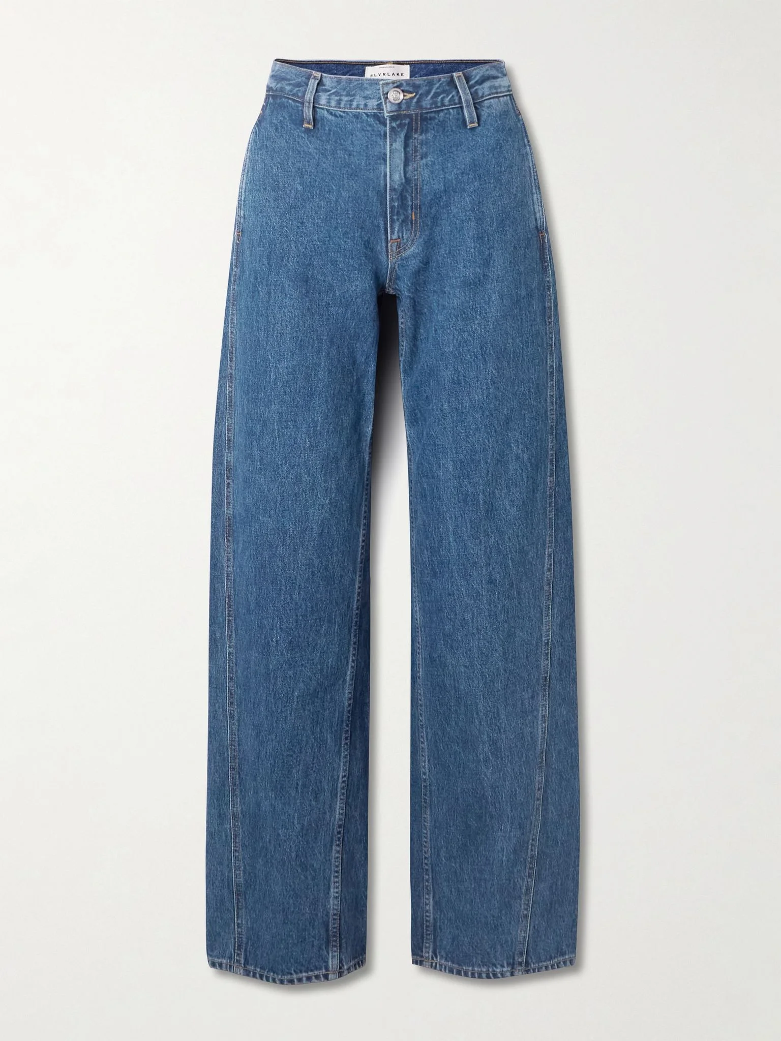 Cassie Chino high-rise wide-leg jeans Blue - 1