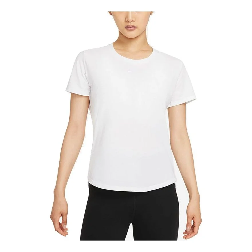 (WMNS) Nike Dri-FIT Quick Dry Round-neck White DD0619-100 - 1