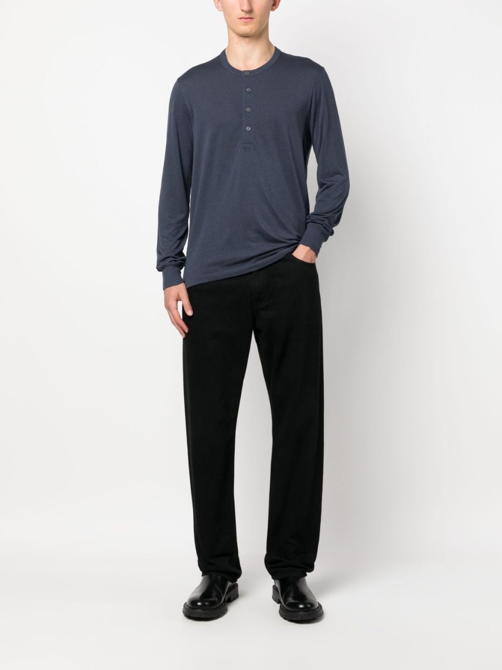 long-sleeve lyocell-blend T-shirt - 2