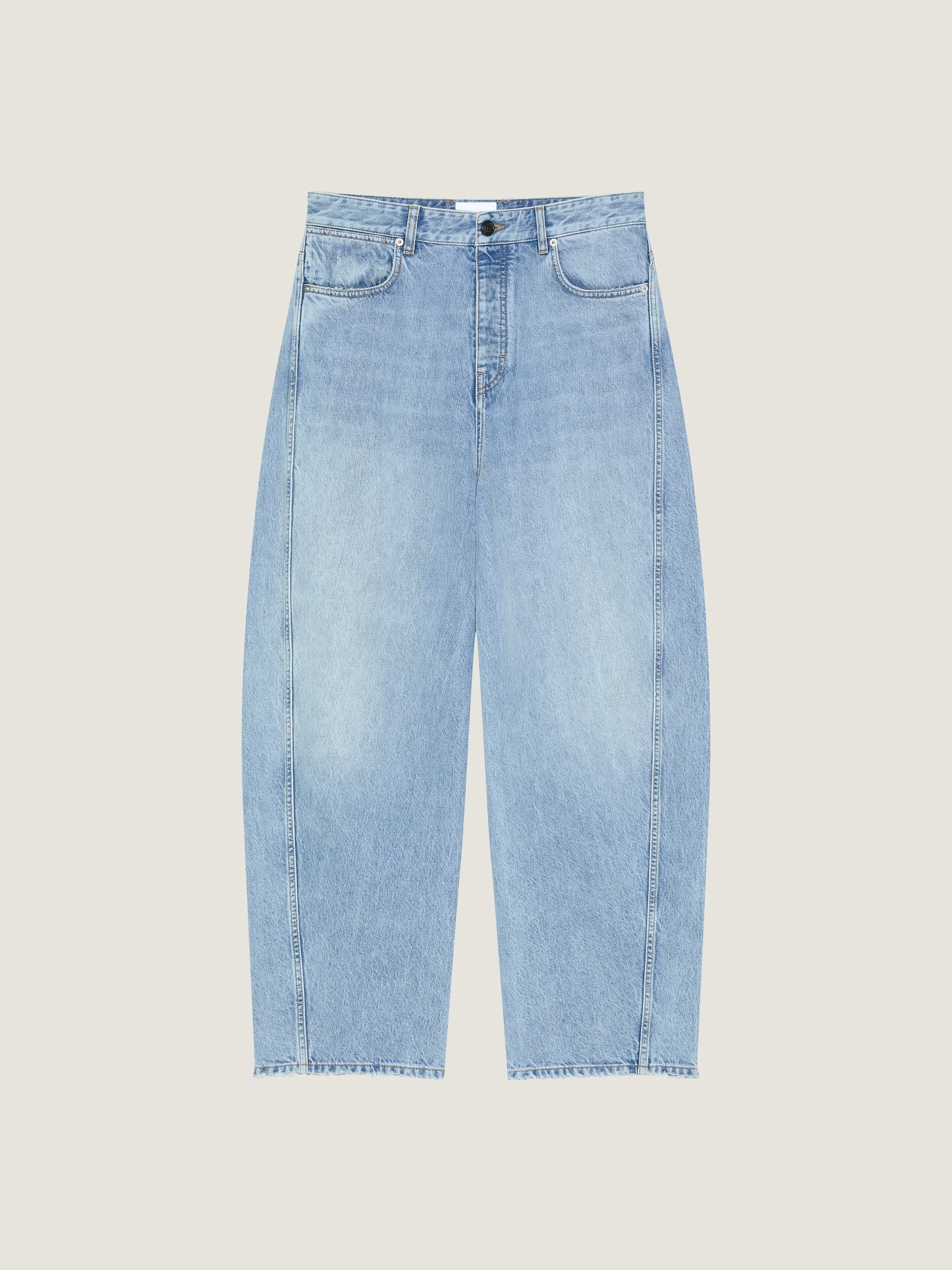 COUTURE SEAM LIGHT BLUE JEANS - 1
