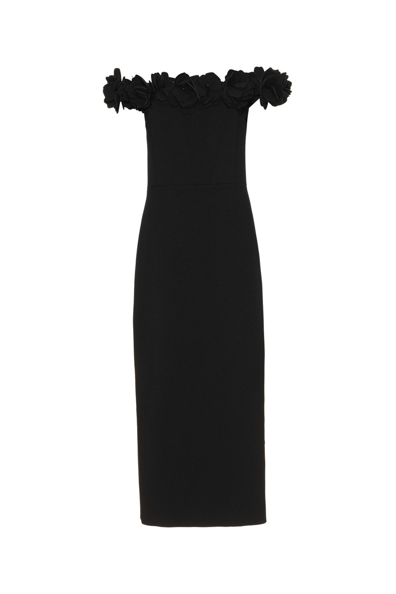 PatBO LIGHT SPOT CREPE MIDI DRESS outlook