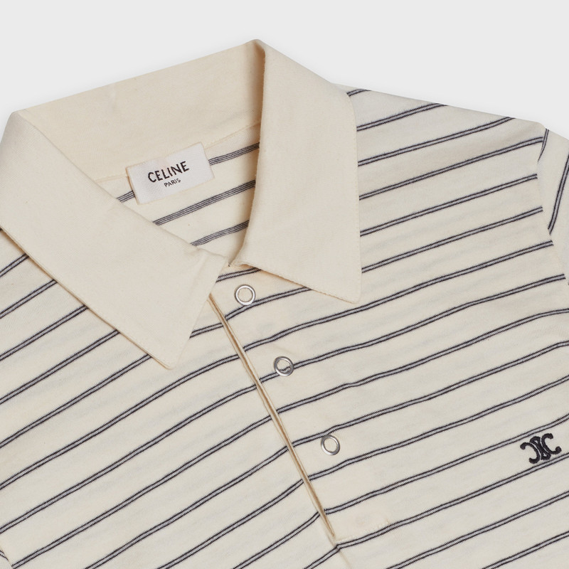'TRIOMPHE' POLO IN STRIPED COTTON 3