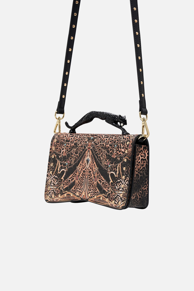 CAMILLA EAST WEST BAG W LEOPARD HANDLE outlook