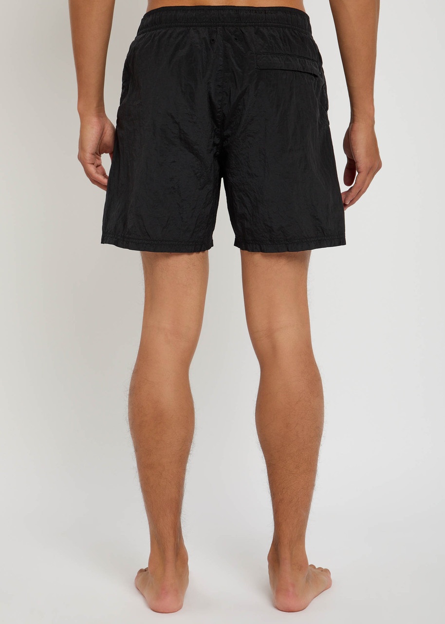 Stone Island Logo Crinkled Nylon Swim Shorts - 3