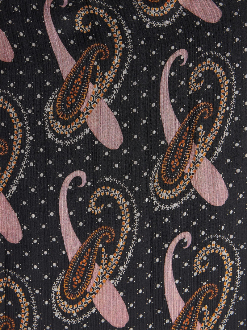PAISLEY CREPON MINI DRESS 6