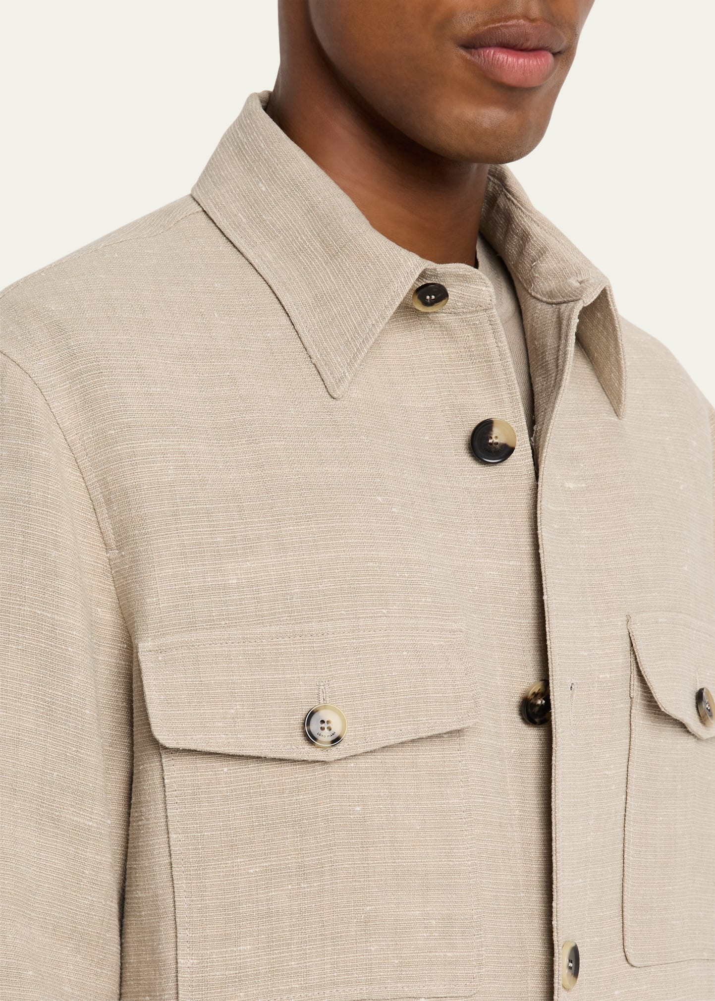 Men's Clem Summer Linen and Silk Blouson - 5