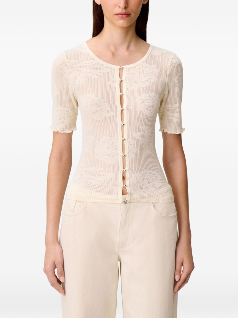 buttoned short-sleeves cardigan 5